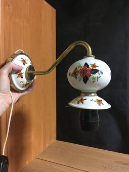 Retro nástěnná lampička bez stínítka - 2