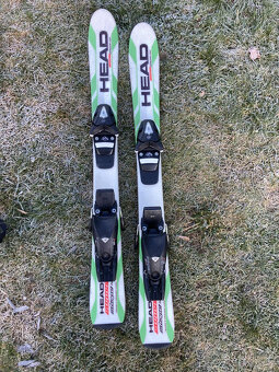 Lyže dětské 87 cm + hůlky - 2