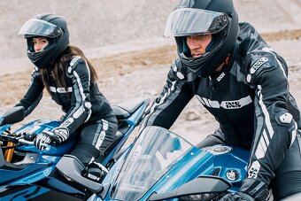 IXS RS 800-Pánská Dámská kožená moto kombinéza, zkrácená - 2