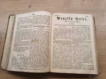 Pražský posel - komplet ročník 1848 J. K. Tyl 52 čisel - 2