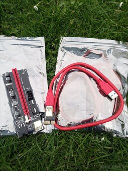 Mining příslušenství, 2x Riser 009S + 20x Kabely - 2