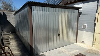 Plechová garáž 5x3,výklopná vrata - 2