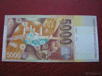 SLOVENSKÁ REPUBLIKA: VZÁCNA_ 5000 SK-1999 ser.H - 2