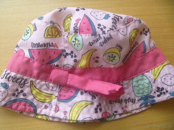 3 letní kloboučky pro holčičky, obvod cca 52-56 cm - 2