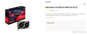 MSI Radeon RX 6500 XT 4GB - 2
