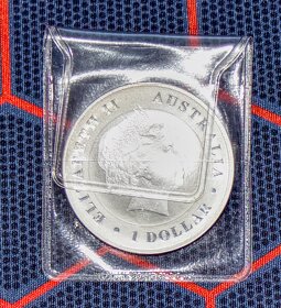 1 OZ Australian saltwater crocodile 2014 stříbrná mince - 2