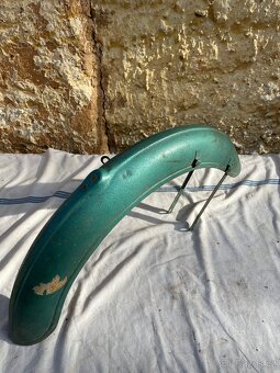 Přední blatník Jawetta původní stav zelená barva pěkný - 2