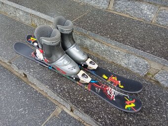 Dětské lyže 90 cm a boty - 2