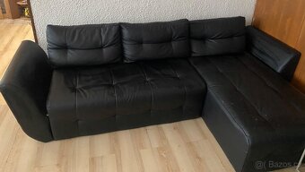 Kožena sedací souprava rozkládací - 2