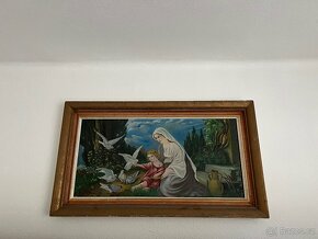 Obraz Maria a Ježíš asi 100x60cm - 2