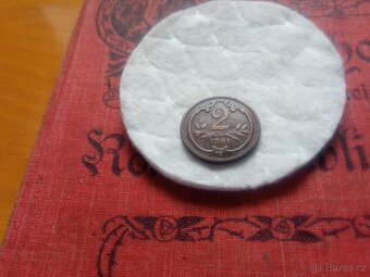 VZÁCNÝ 2 HELLER 1901 FR.JOSEF - 2