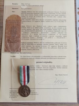 VELMI VZÁCNÝ KOMPLET Deutsch-italienische Feldzugsmedaill - 2