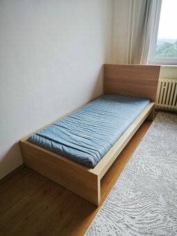 Rám postel + rošt + matrac 90x200cm (Ikea MALM) - 2