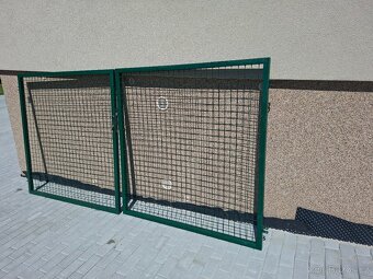 Dvoukřídlá brána zelená šířka 3 m - 2