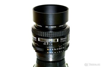 Nikon AF Nikkor 50mm 1,4D Japan + UV filtr TOP STAV - 2