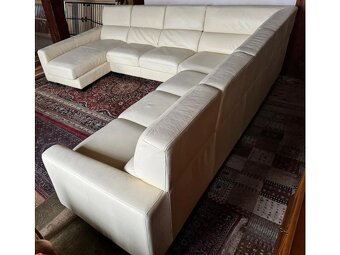 Moderní kožená sedací souprava ve tvaru "U", 3299 - 2