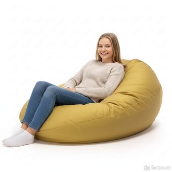 Sedací vak velký, barva smetanová - 2