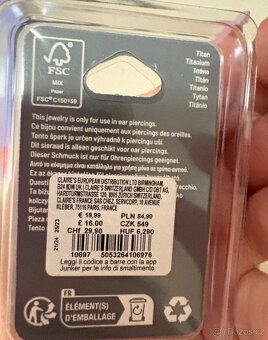 Piercing industrial titanový - 2