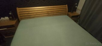 Manželská postel masiv 180cm - 2