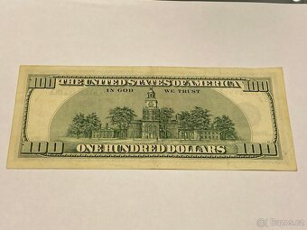 USA - Bankovka 100 Dollars 1996 - Serie AB - 2