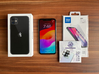 iPhone 11 - 128GB černý + ochranná skla - 2