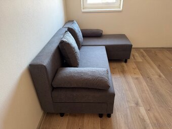 IKEA ANGSTA 3-místná pohovka, rozkládací, s lenoškou - 2