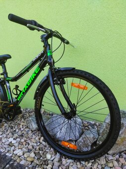 Značkové dětské kolo MAXBIKE 24" (černá/zelená) - 2