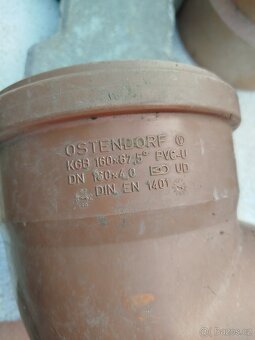 Koleno kanalizační KG - DN 150 / 67.5 - 2