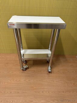 nerezový pojízdný stolek VEVOR - 2