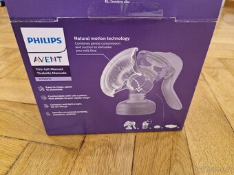 Nová odsávačka mléka Avent- manuální - 2