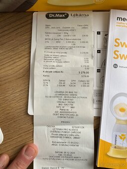 Odsávačka medela - 2