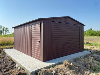Plechová garáž 4x6m - 2