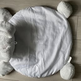 Plyšová hrací deka, podložka 67x78x5cm - Zajíček - 2