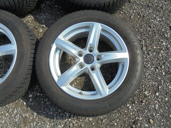 PRODÁM SADU ALU KOLA 5x112 R16 ET46 S PNEU 205/55 R16 - 2