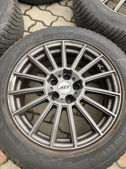 Sada alu kol z Seat 5x112, pneu zimní 235/55/18 - 2