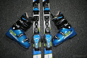 lyže dynastar Agyl 142 cm , lyžaky Nordica - 2