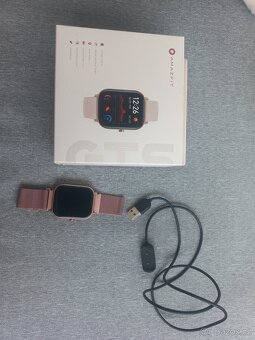 Chytré hodinky Amazfit GTS – Rose Pink, plně funkční - 2