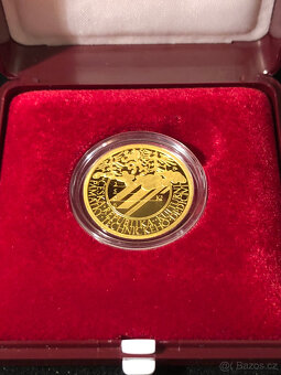Zlatá mince Klementinum - observatoř proof - 2