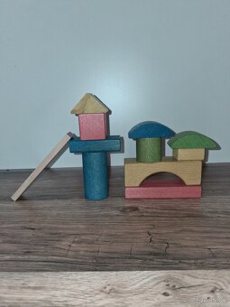 Dřevěné kostky Woody - 2