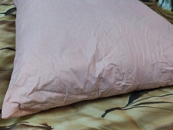 Retro péřový polštář, velký, mohutný, pošta 75.- - 2