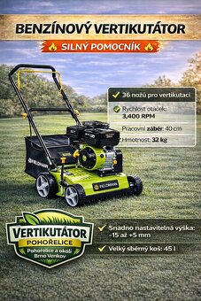 Vertikutator pujceni/pronajem - 2