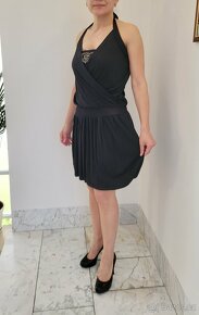 Luxusní černé italské šaty. Velikost S-M - 2