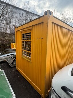 Stavební buňka / zateplená / 6m délka / mříže - 2