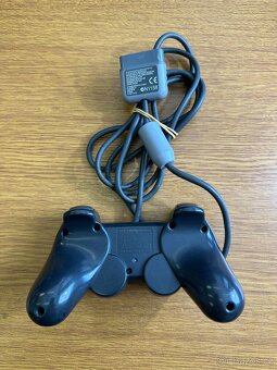 Originální ovladač Sony playstation 1 dualshock tmavě šedý - 2