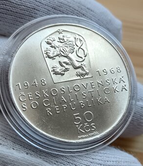 AG pamětní mince Československa 50kčs 1968 50.let ČSR - 2