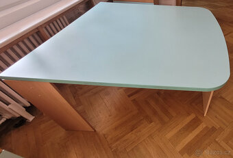 Velký psací stůl z lamina + 2x pojízdné šuplíky pod stůl - 2