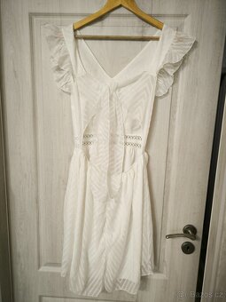 Popůlnoční šaty bílé vel. S NOVÉ - 2