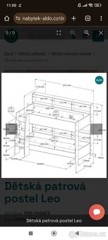 Dvoupatrová postel se šuplíkem - 2