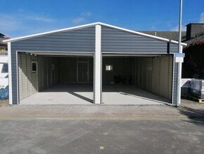 Plechová garáž 7x9m - 2