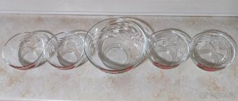 Sada skleněných misek 4+1 ks - 2